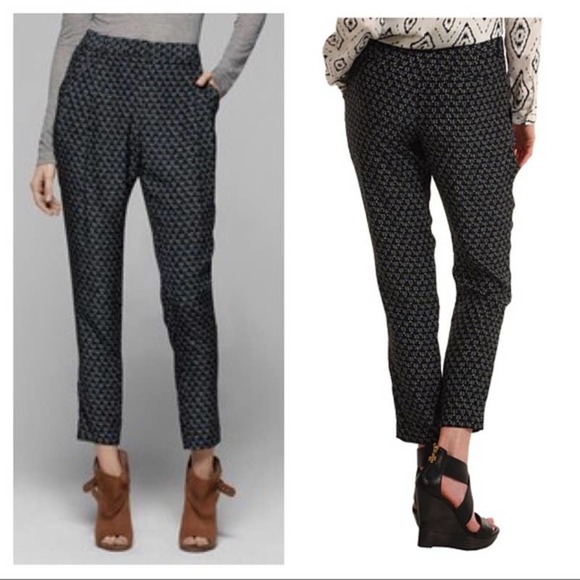 Theory Yogan Silk Print Pants - Picture 2 of 6